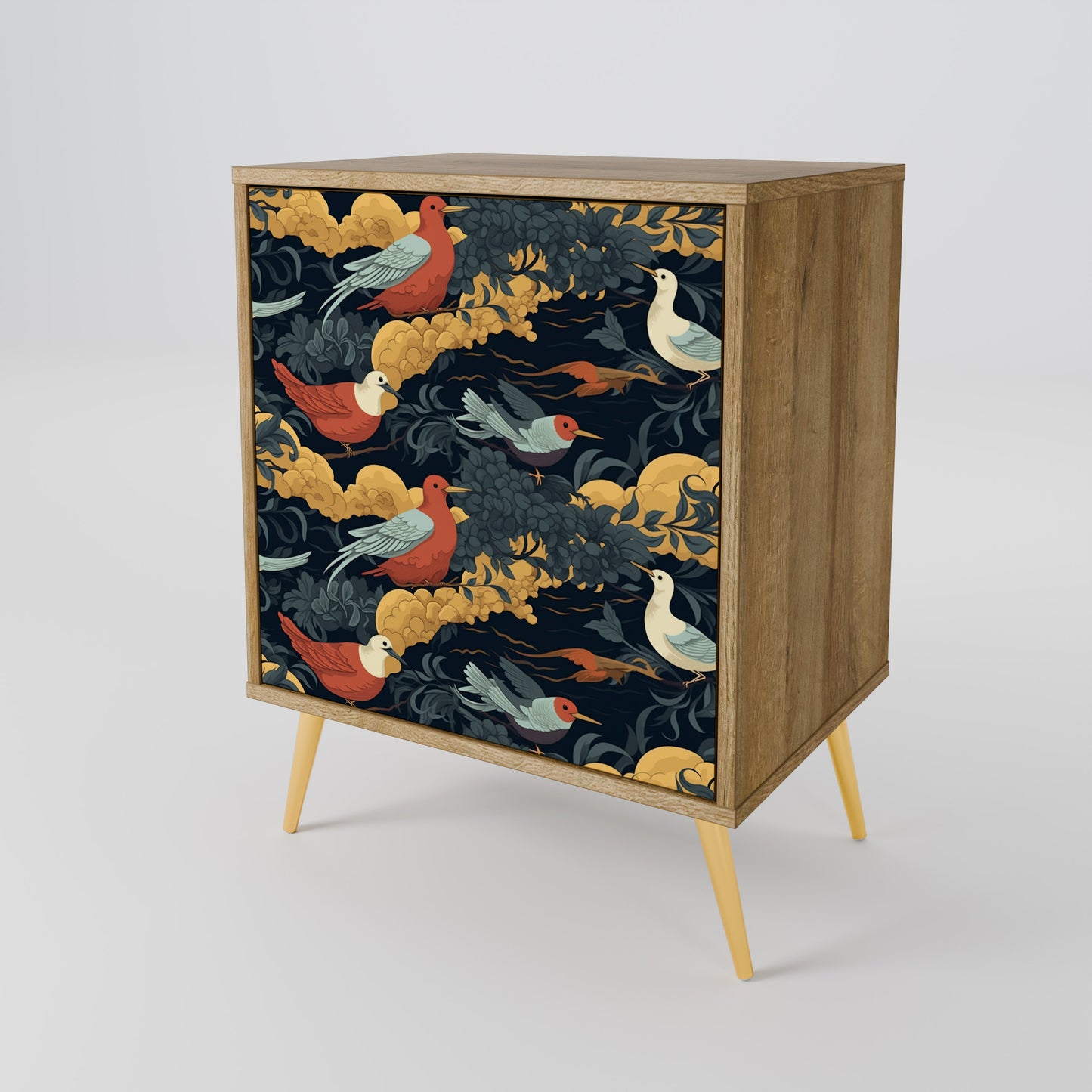 FOWLY DAZE 1-Door Sideboard in Oak Effect
