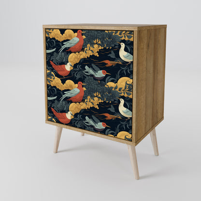 FOWLY DAZE 1-Door Sideboard in Oak Effect