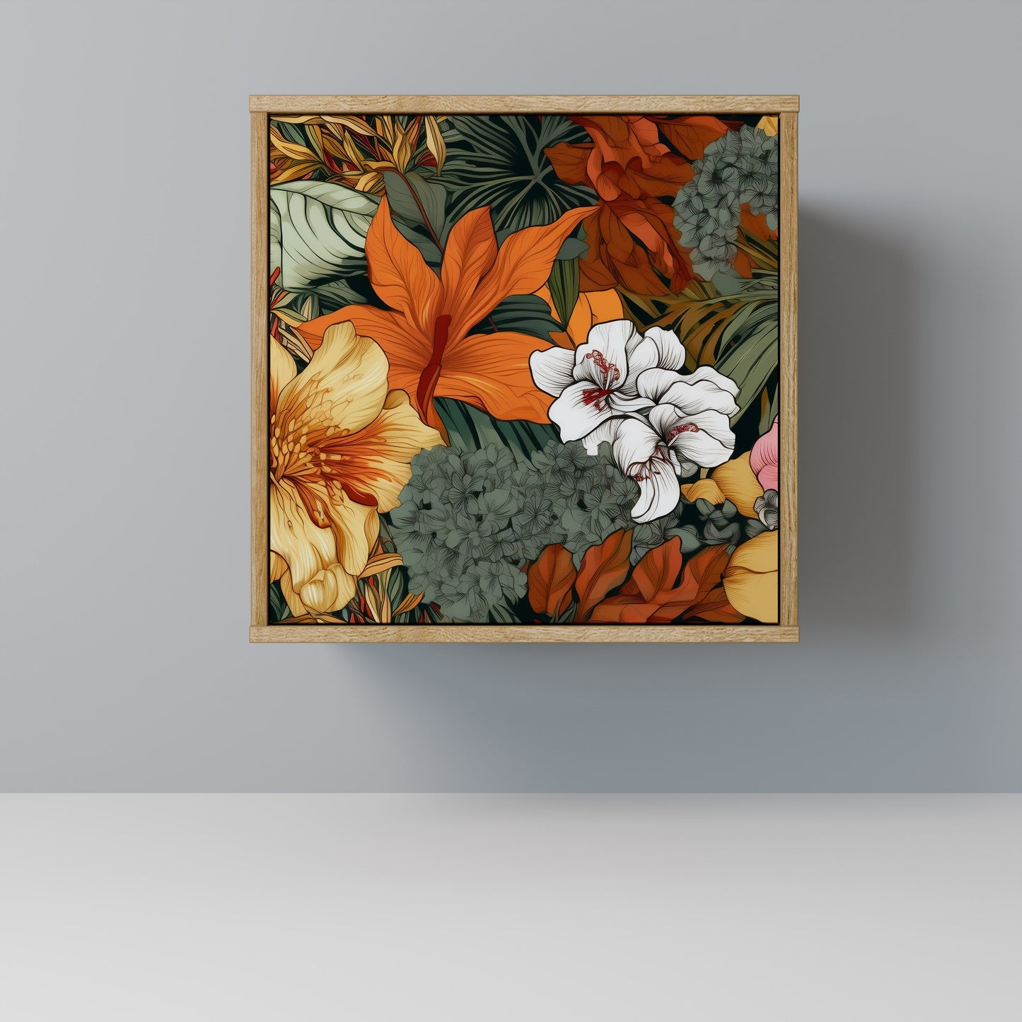 RADIANT FLORA Madia a 1 anta effetto rovere