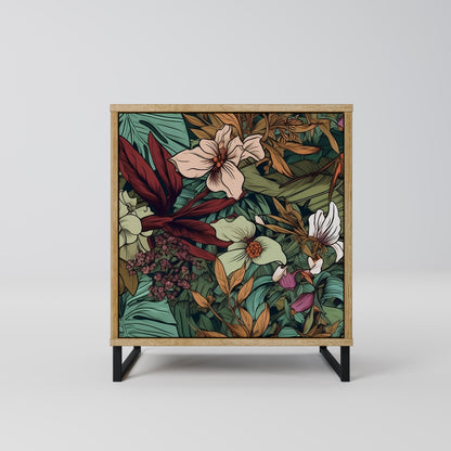 BOTANICAL EMERGENCE 1-Door Sideboard in Oak Effect