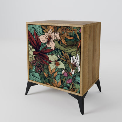 BOTANICAL EMERGENCE 1-Door Sideboard in Oak Effect