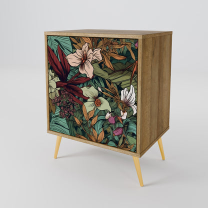 BOTANICAL EMERGENCE 1-Door Sideboard in Oak Effect