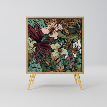 BOTANICAL EMERGENCE 1-Door Sideboard in Oak Effect