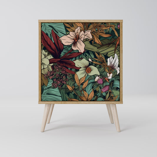 BOTANICAL EMERGENCE 1-Door Sideboard in Oak Effect