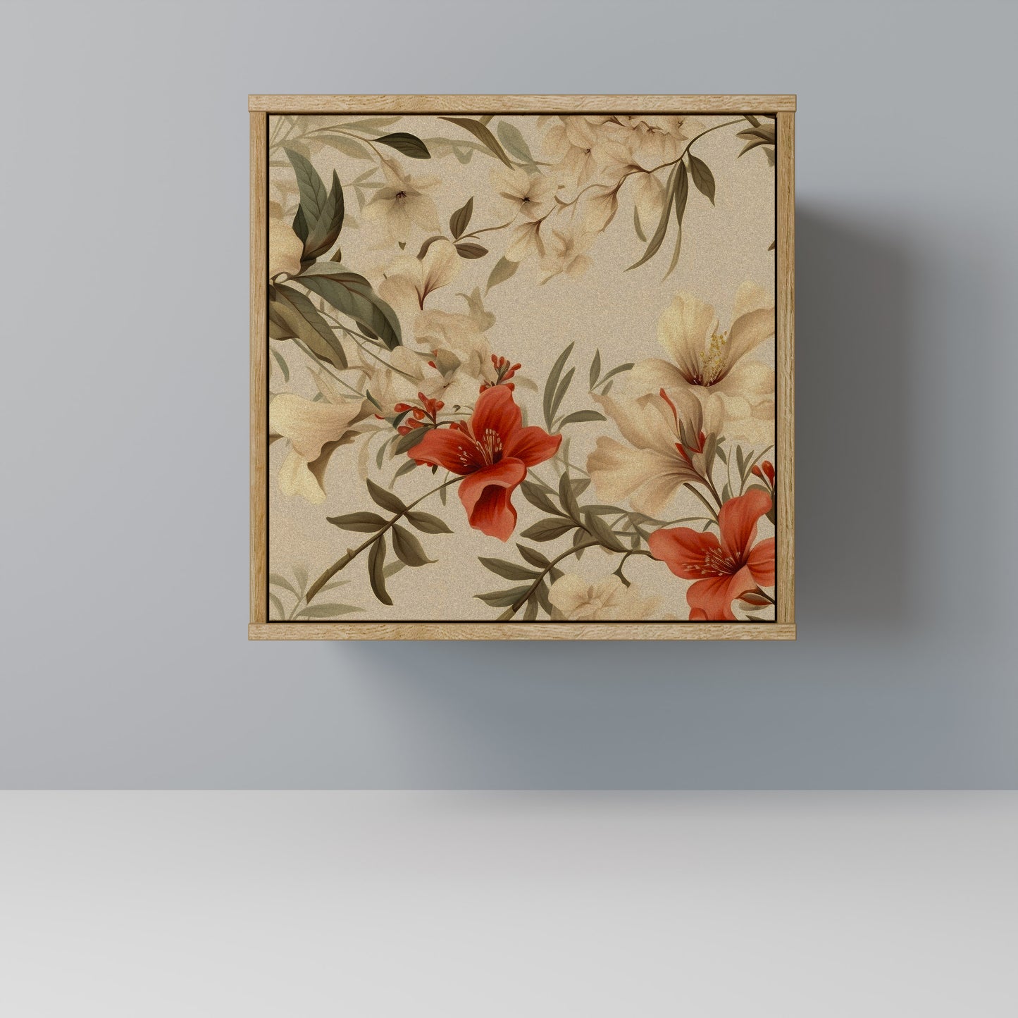 BLOOMING HARMONY 1-Door Sideboard in Oak Effect