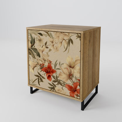 BLOOMING HARMONY 1-Door Sideboard in Oak Effect