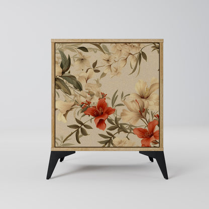 BLOOMING HARMONY 1-Door Sideboard in Oak Effect