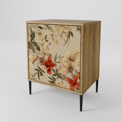 BLOOMING HARMONY 1-Door Sideboard in Oak Effect