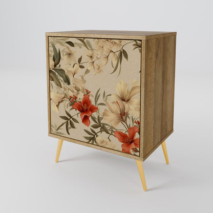 BLOOMING HARMONY 1-Door Sideboard in Oak Effect