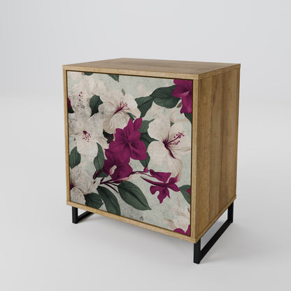 FLOWERET DREAM 1-Door Sideboard in Oak Effect