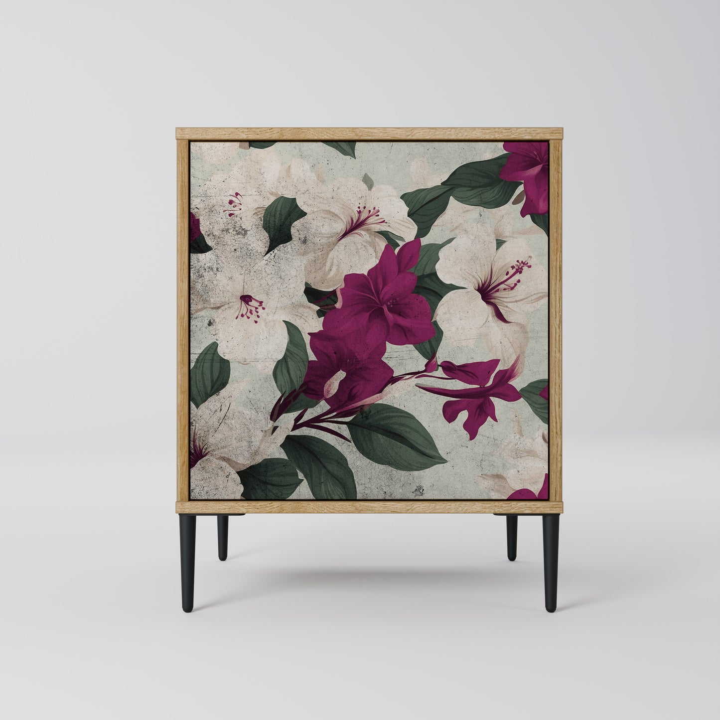 FLOWERET DREAM 1-Door Sideboard in Oak Effect