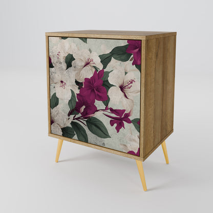 FLOWERET DREAM 1-Door Sideboard in Oak Effect
