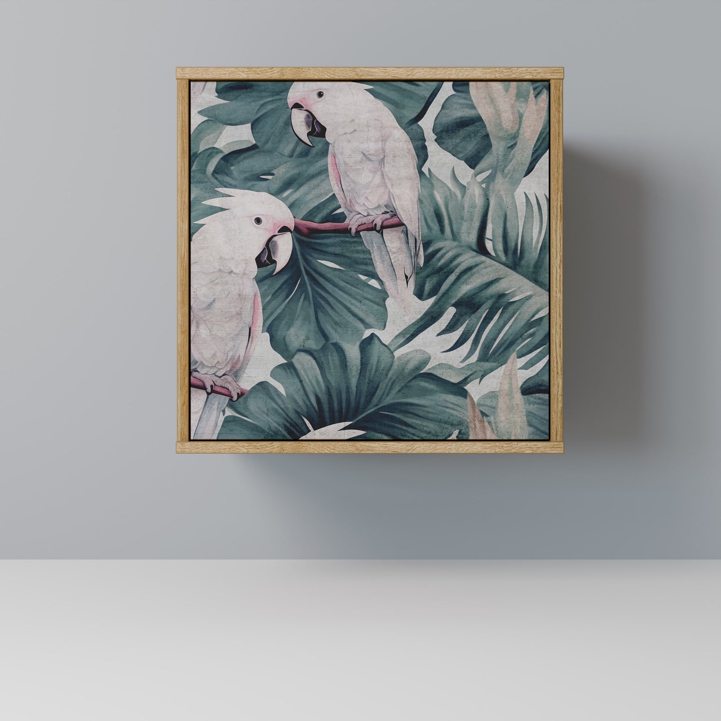 Credenza POPINJAY LOOK a 1 anta effetto rovere