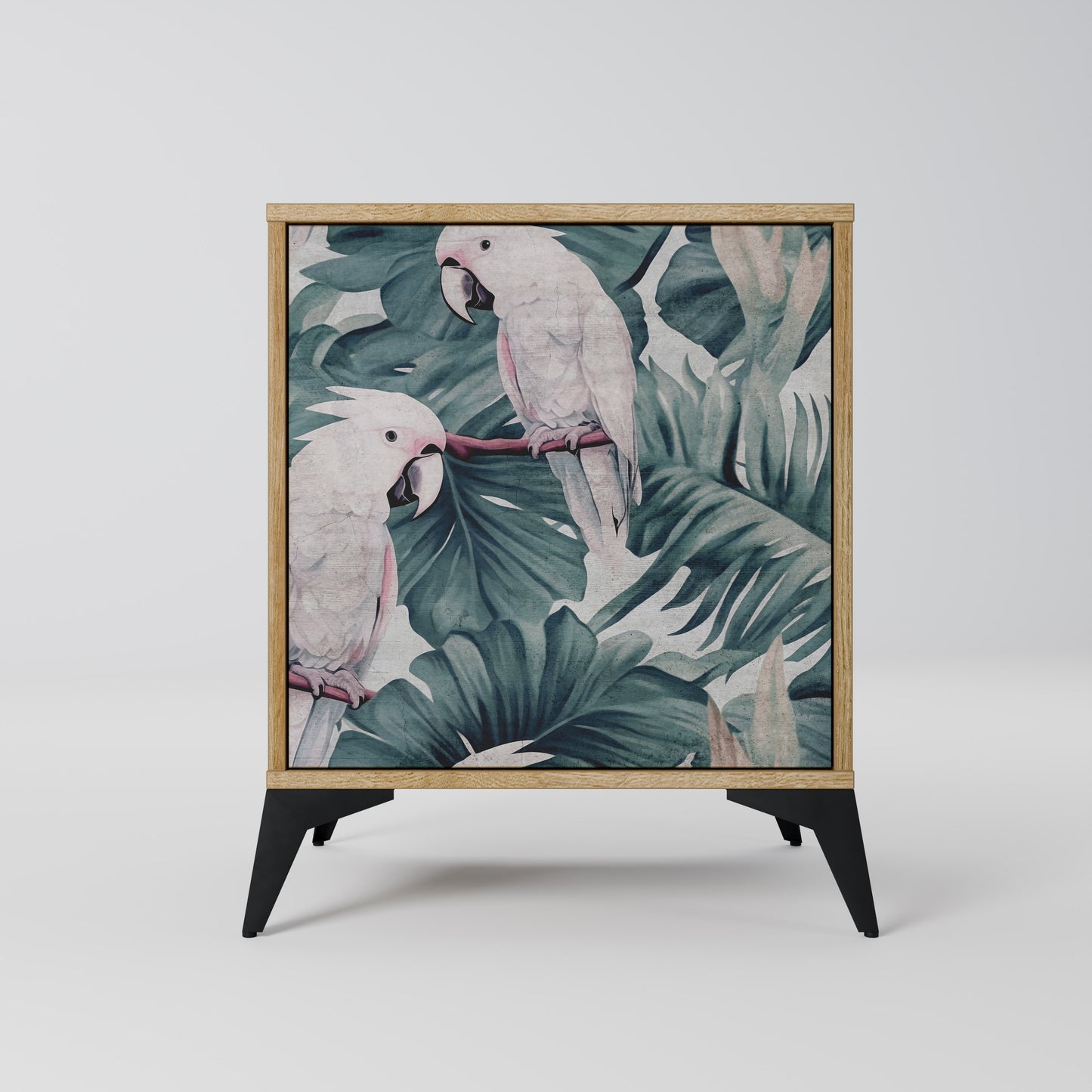 Credenza POPINJAY LOOK a 1 anta effetto rovere