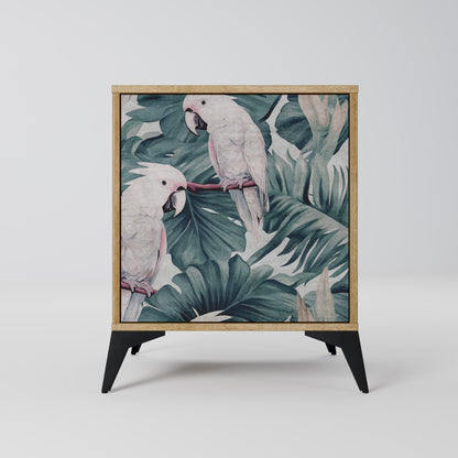 Credenza POPINJAY LOOK a 1 anta effetto rovere