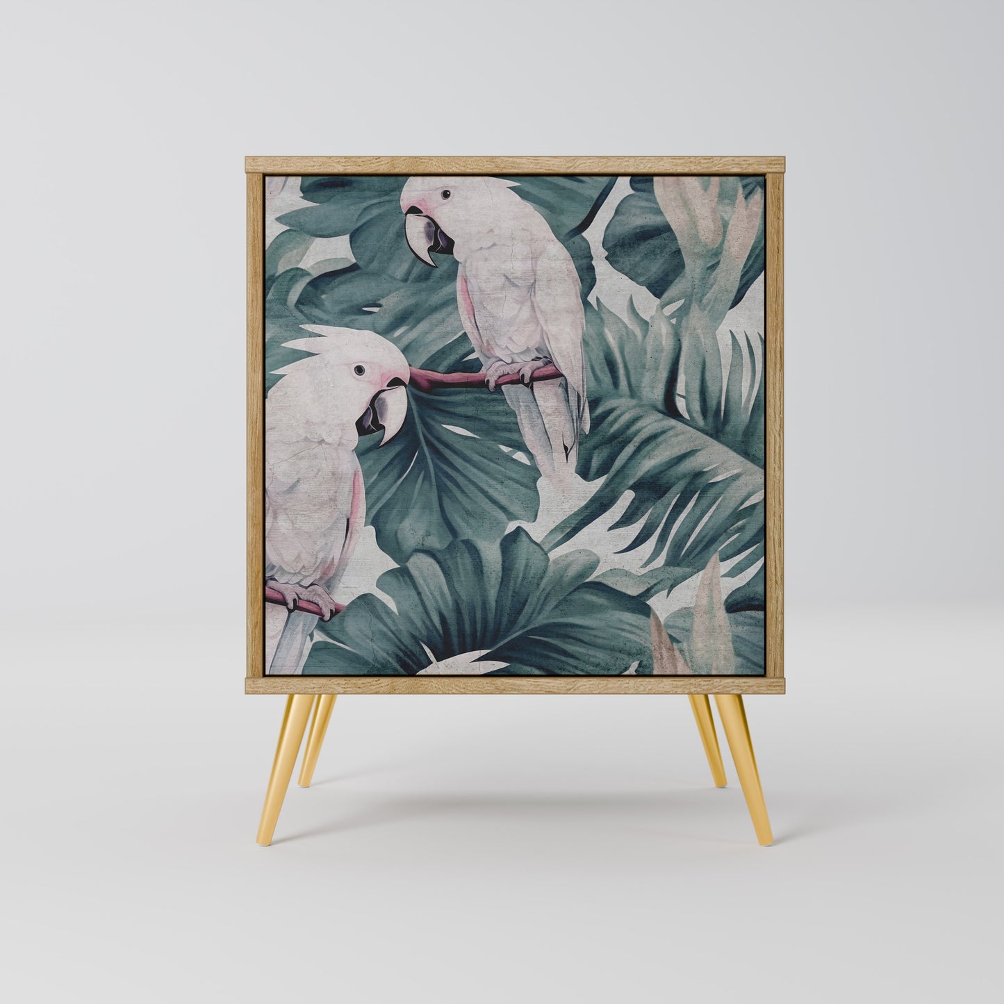 Credenza POPINJAY LOOK a 1 anta effetto rovere