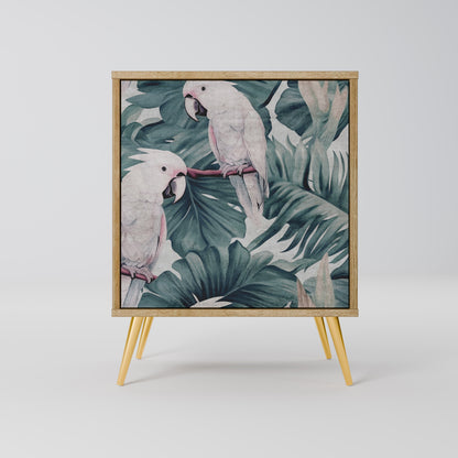 Credenza POPINJAY LOOK a 1 anta effetto rovere