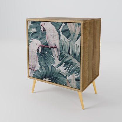 Credenza POPINJAY LOOK a 1 anta effetto rovere