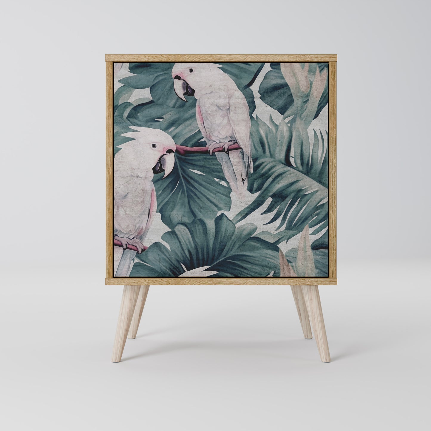 Credenza POPINJAY LOOK a 1 anta effetto rovere