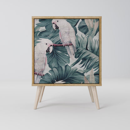 Credenza POPINJAY LOOK a 1 anta effetto rovere