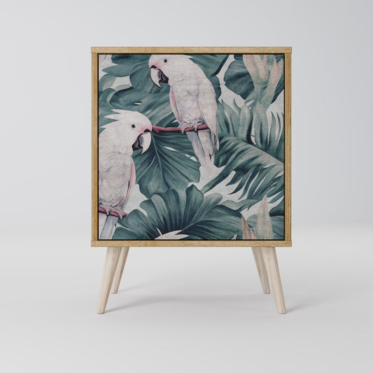 Credenza POPINJAY LOOK a 1 anta effetto rovere