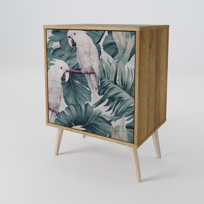 Credenza POPINJAY LOOK a 1 anta effetto rovere