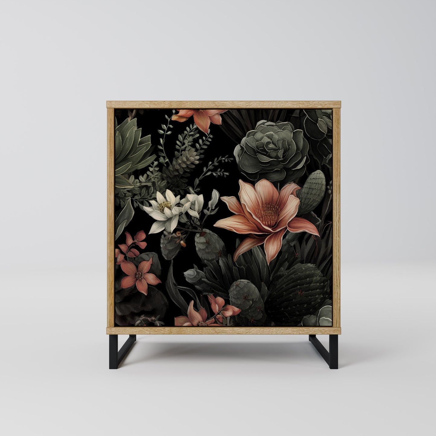 SECRET VERDURE 1-Door Sideboard in Oak Effect