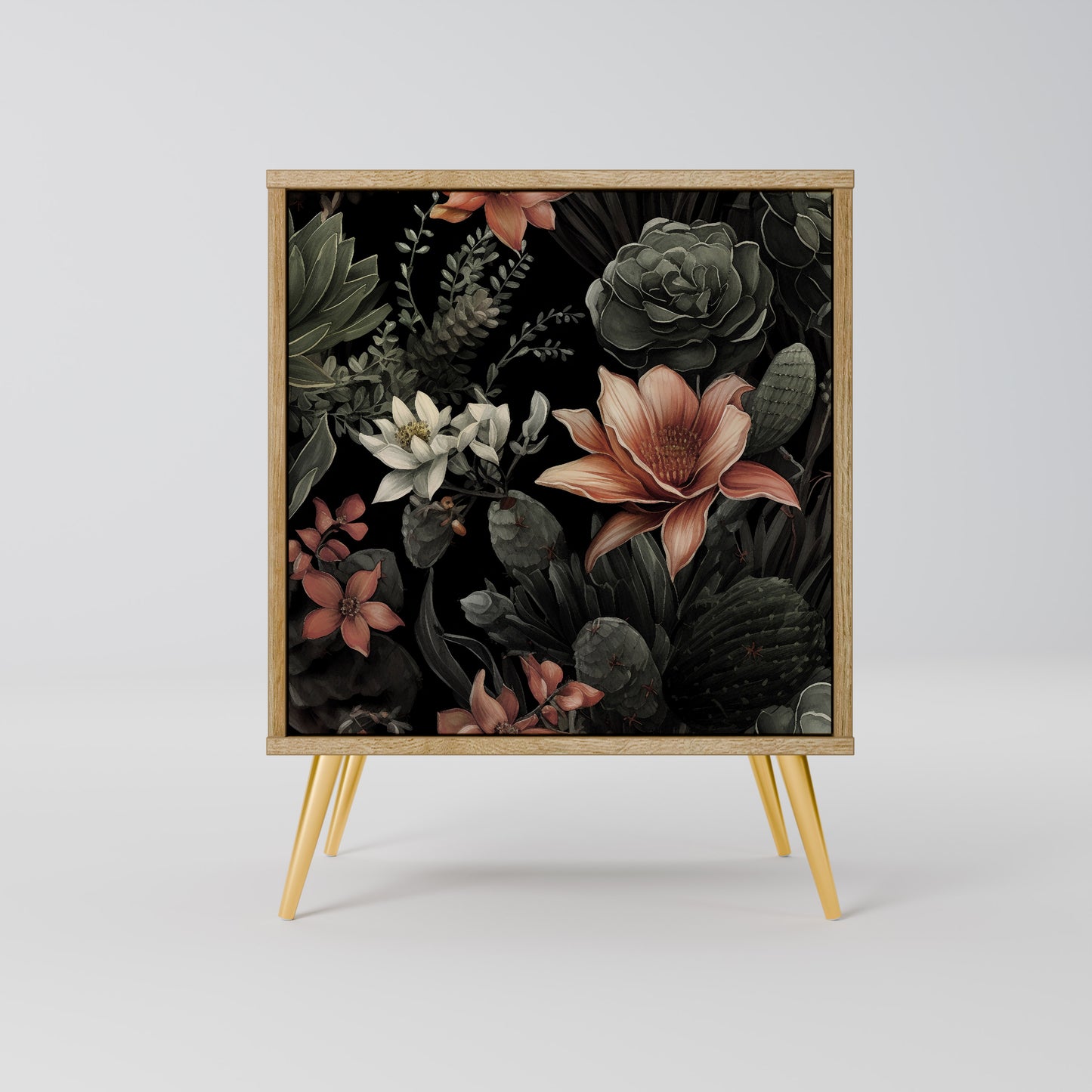 SECRET VERDURE 1-Door Sideboard in Oak Effect