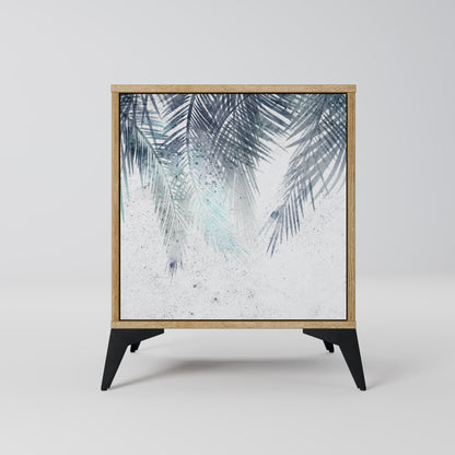 PALM VEIL 1-Door Sideboard in Oak Effect