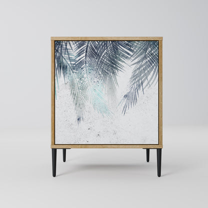 PALM VEIL 1-Door Sideboard in Oak Effect