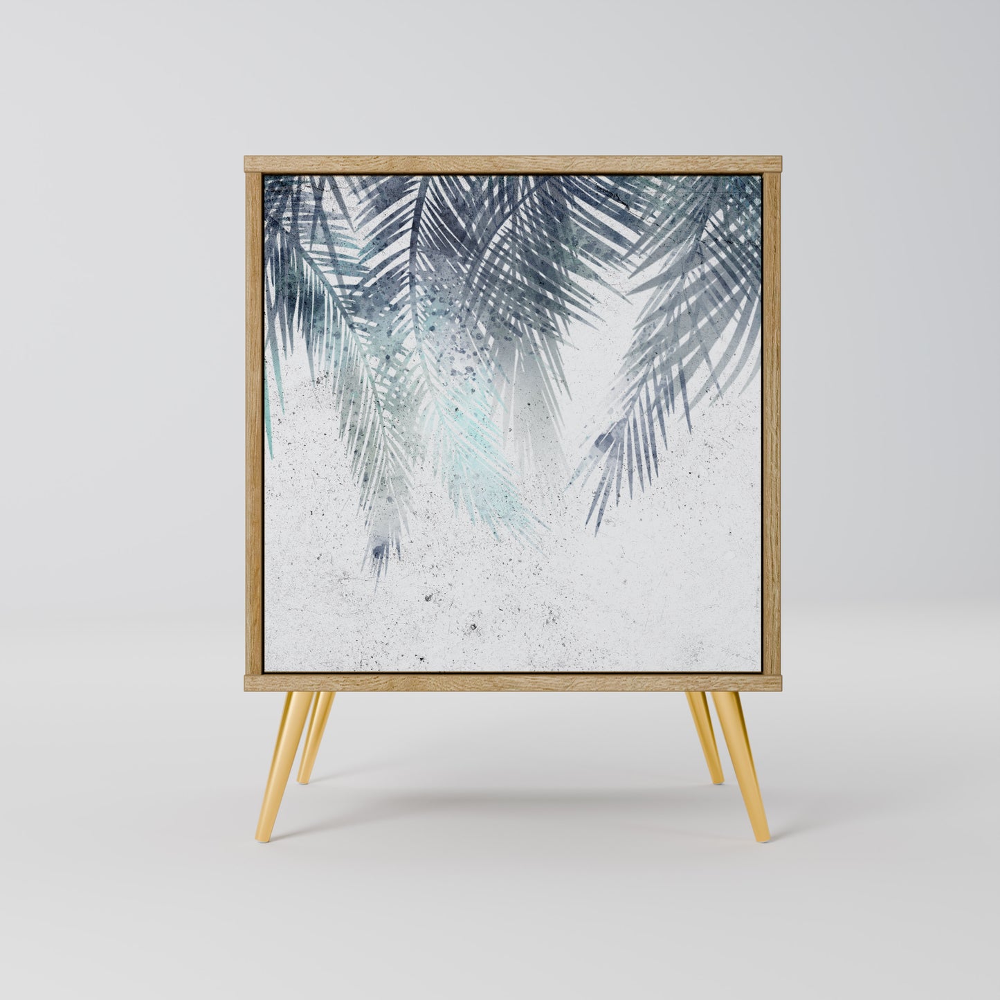 PALM VEIL 1-Door Sideboard in Oak Effect