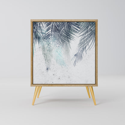 PALM VEIL 1-Door Sideboard in Oak Effect