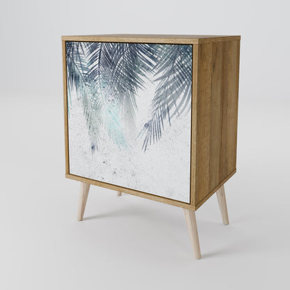 PALM VEIL 1-Door Sideboard in Oak Effect