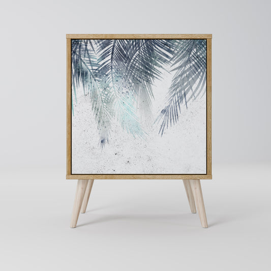 PALM VEIL 1-Door Sideboard in Oak Effect