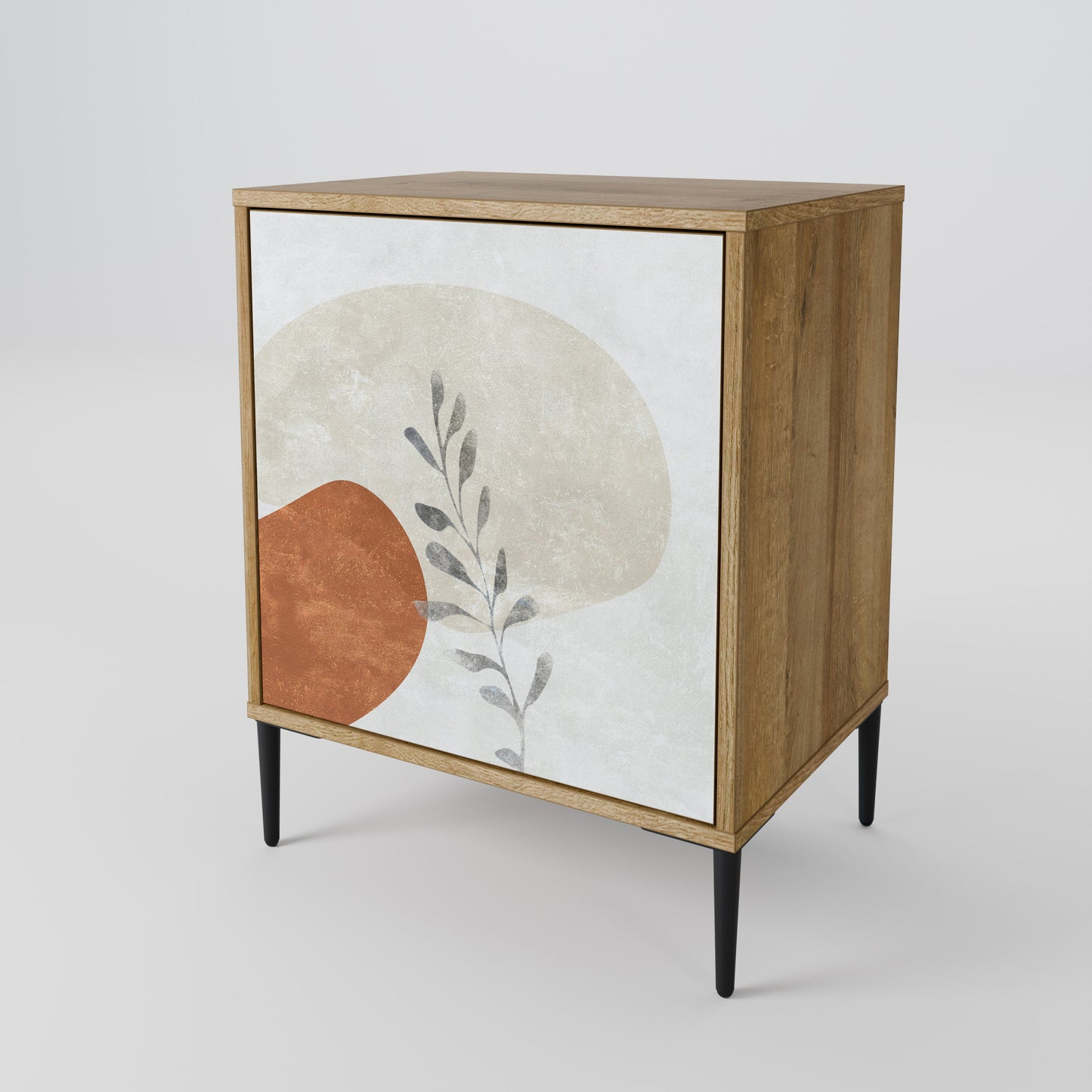 TRANQUIL TWIG 1-Door Sideboard in Oak Effect