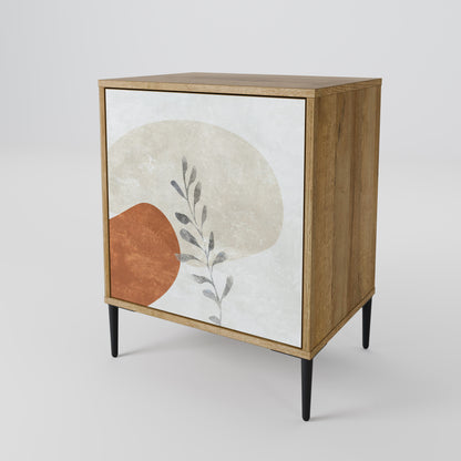 TRANQUIL TWIG 1-Door Sideboard in Oak Effect