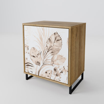 WILD TENDERNESS 1-Door Sideboard in Oak Effect
