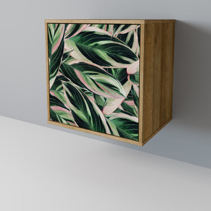 Credenza EERIE STROMANTHE a 1 anta effetto rovere