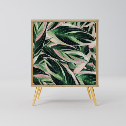 Credenza EERIE STROMANTHE a 1 anta effetto rovere