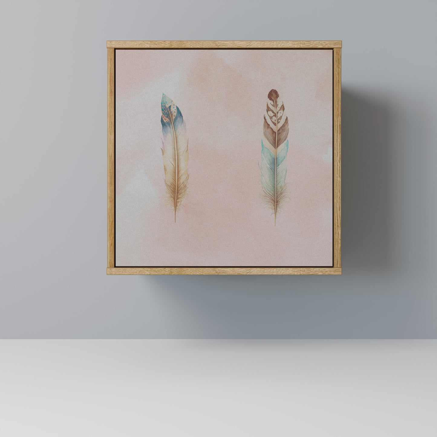 Credenza THE DELIQUESCE a 1 anta effetto rovere