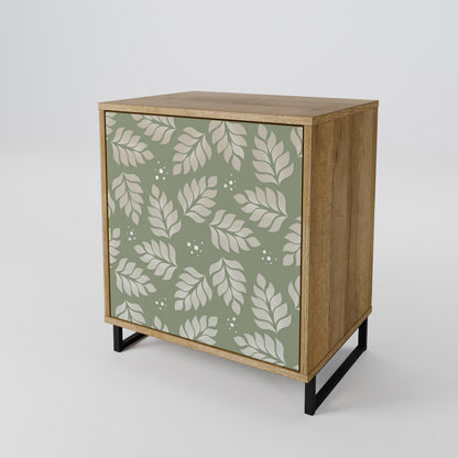 LEAVES ON GREEN 1-Door Sideboard in Oak Effect