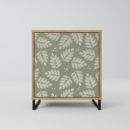LEAVES ON GREEN 1-Door Sideboard in Oak Effect