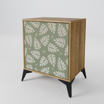 LEAVES ON GREEN 1-Door Sideboard in Oak Effect