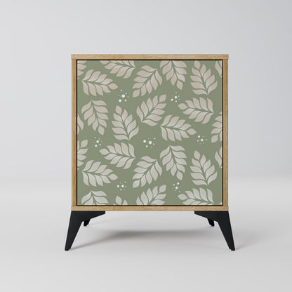 LEAVES ON GREEN 1-Door Sideboard in Oak Effect