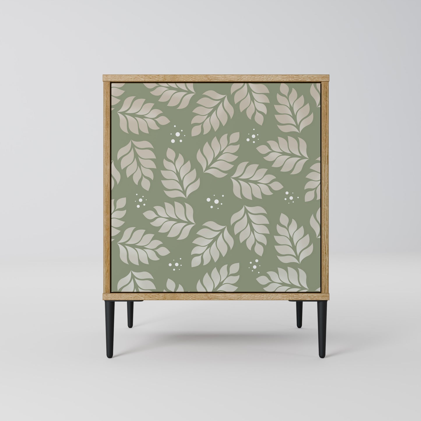 LEAVES ON GREEN 1-Door Sideboard in Oak Effect