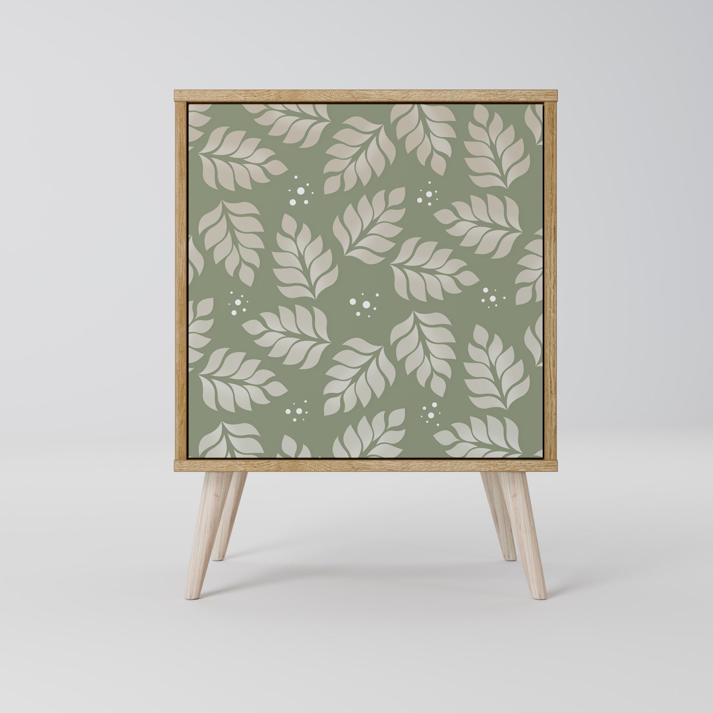 LEAVES ON GREEN 1-Door Sideboard in Oak Effect