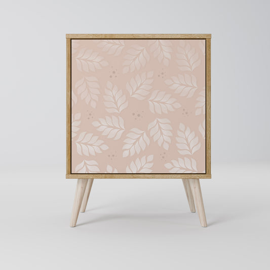Credenza LEAVES ON BEIGE a 1 anta effetto rovere