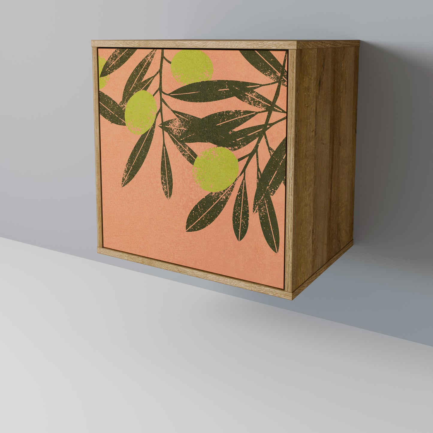 JUICY OLIVES 1-Door Sideboard in Oak Effect