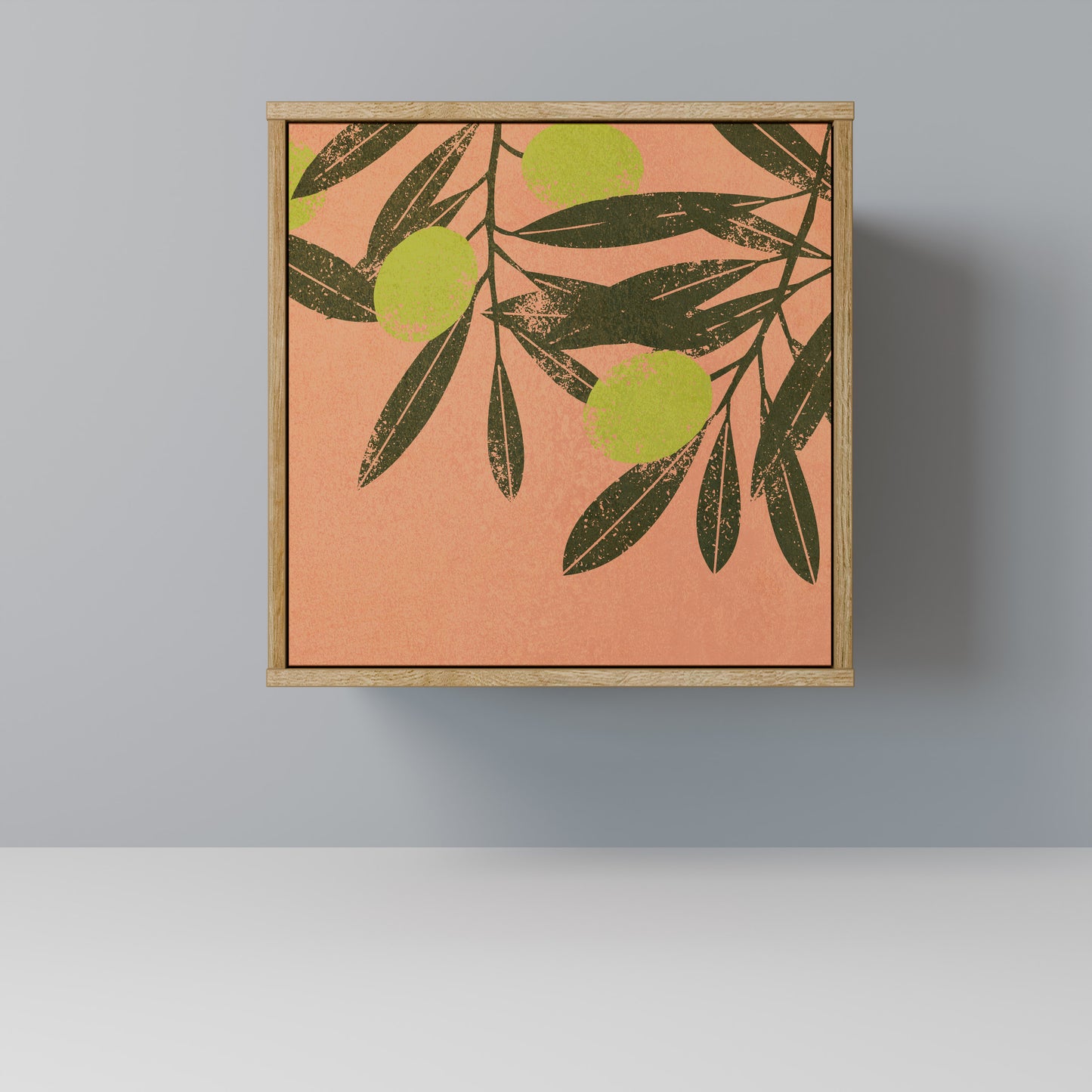 JUICY OLIVES 1-Door Sideboard in Oak Effect