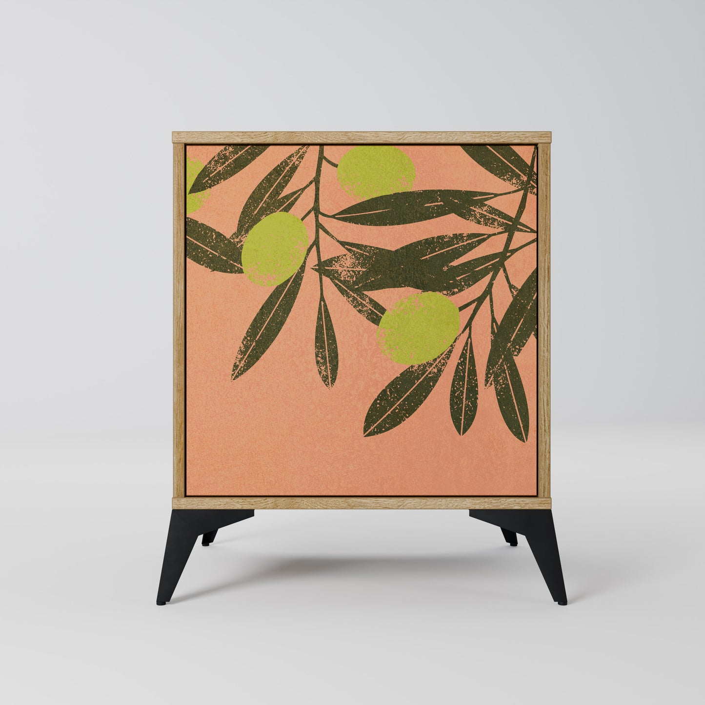 JUICY OLIVES 1-Door Sideboard in Oak Effect